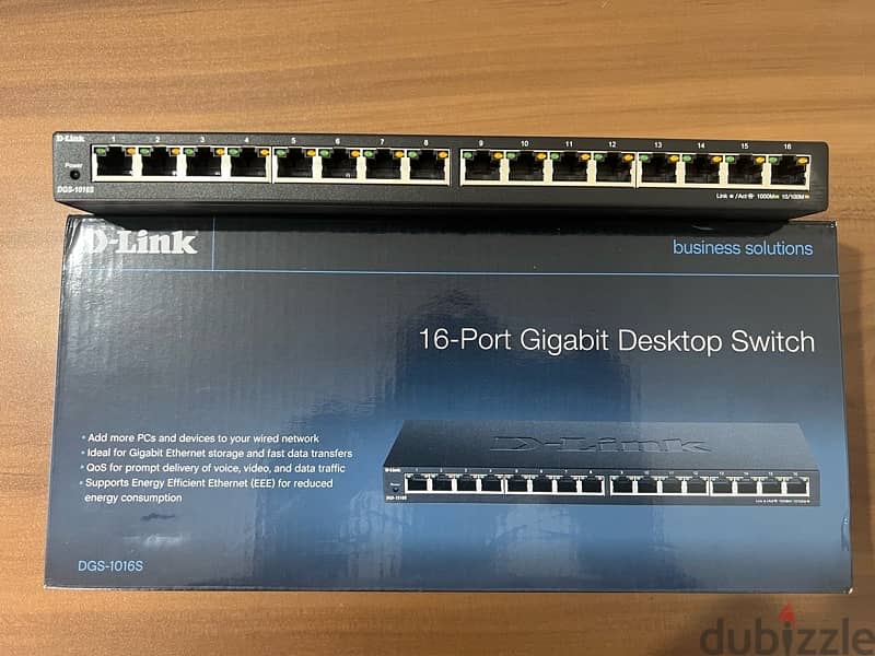 Switch Dlink 16 port Gigabit DGS 1016S 0