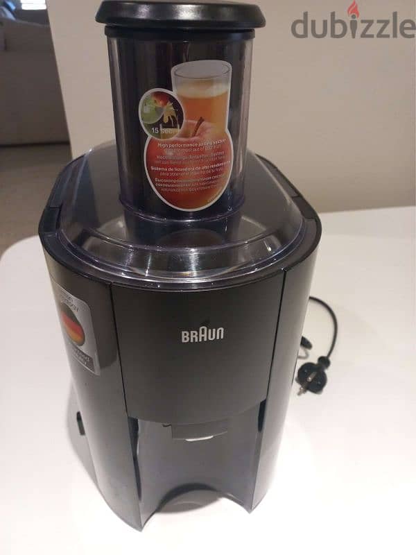 Braun MultiQuick 3 Identycollection Spin Juicer 800 Watts, J300 Black 0