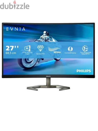 PHILIPS Evnia - 27M1C5500VL - 27 Inch QHD Curved Gaming Monitor