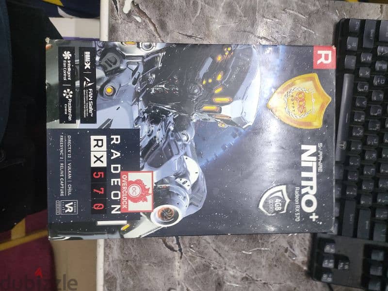 Rx 570 sapphire nitro + 4Gb كارت شاشة 1