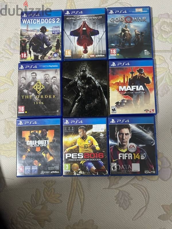 العاب بلاي ستيشن ps4 للبيع 0