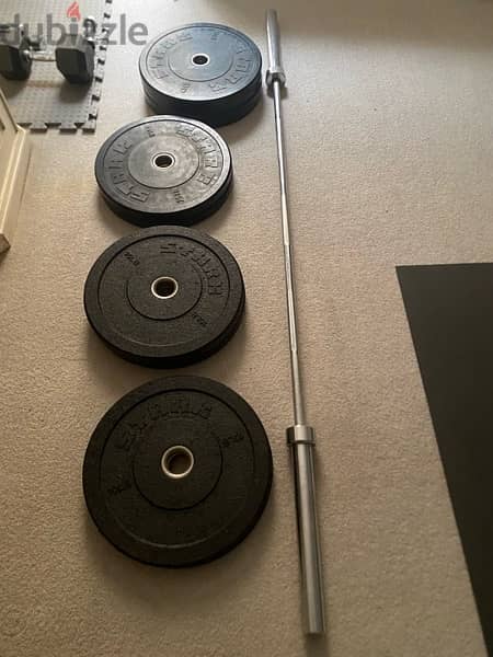 barbell and stark plates 0