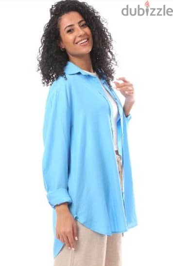 Oversize Blouse With Front Buttons 1