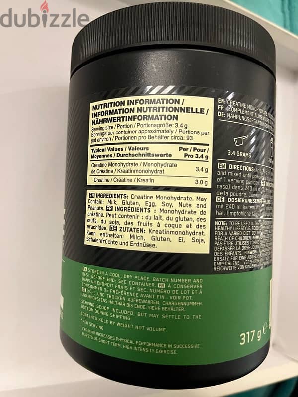 Optimum Nutrition Creatine Monohydrate 3