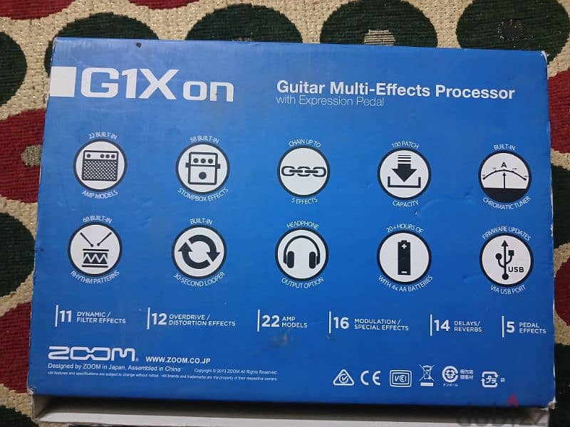 Zoom G1Xon Guitar Multi Effects 3