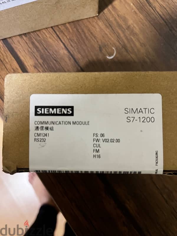 PLC siemens S7-1200 + communication card RS232 0