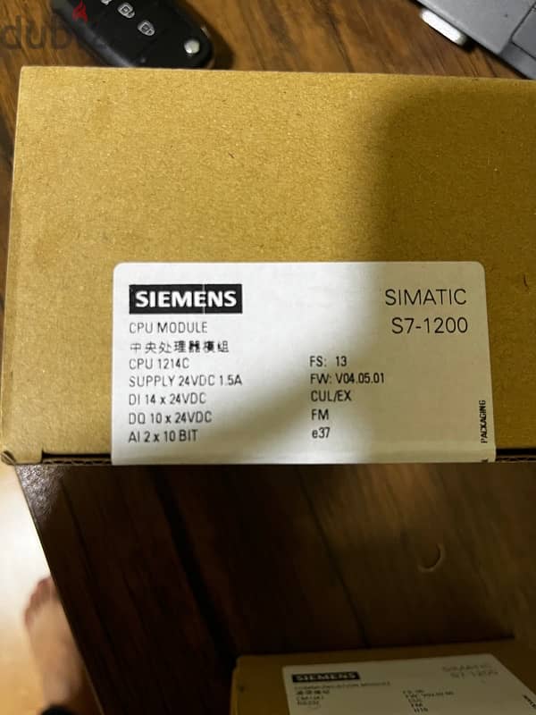 PLC siemens S7-1200 + communication card RS232 1