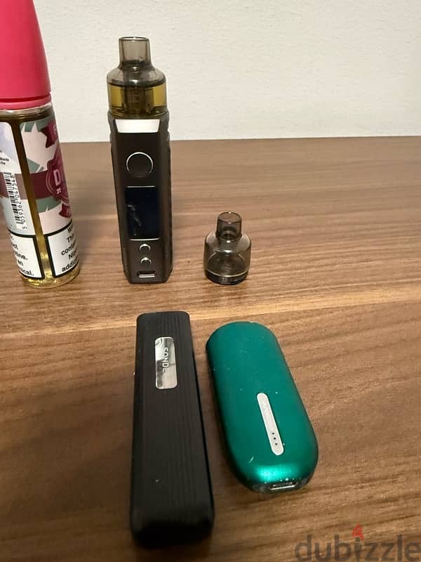 vape + 2 pods + 6 liquids 0