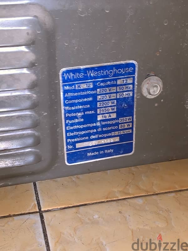 white-westinghouse dishwasher - غسالة اطباق وايت ويستنجهاوس 3