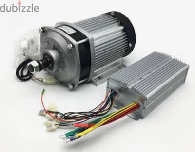 Brushless DC Motor (BLDC) with Motor Drive (Controller) and Throttle.