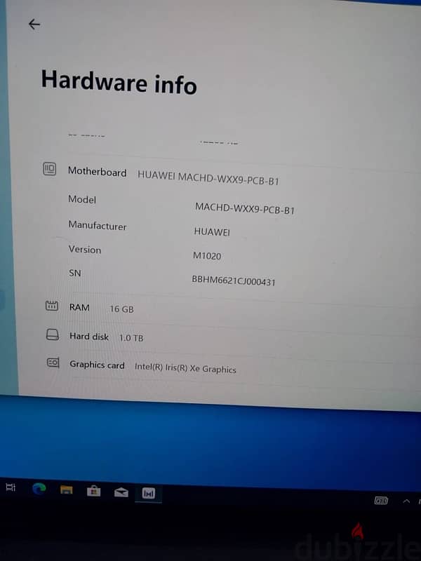 laptop Huawei 15