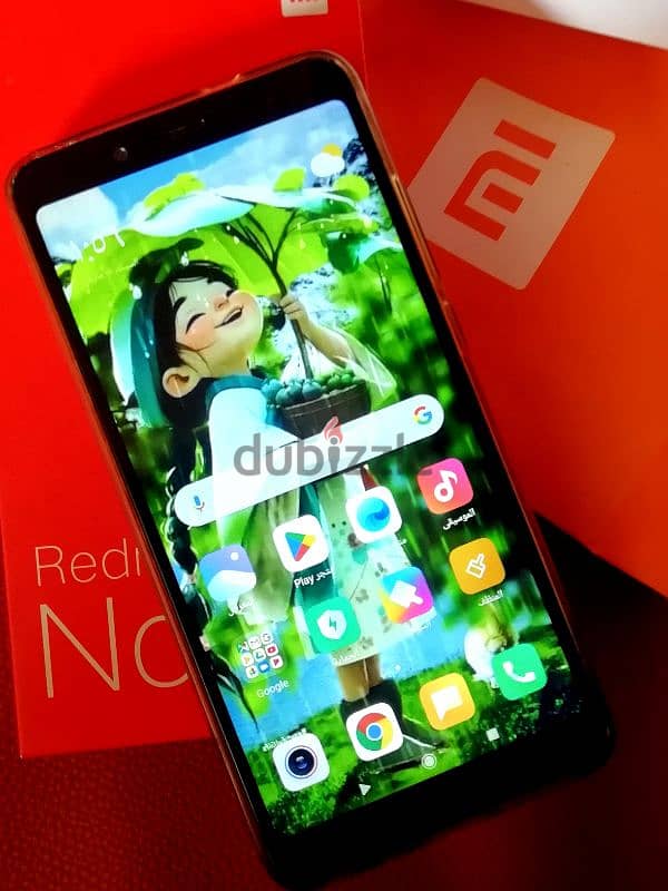 بكل مشتملاته الأصلي بدون اي عيوب تماما 4/64GBللبيع Xiaomi Redmi Note 5 0