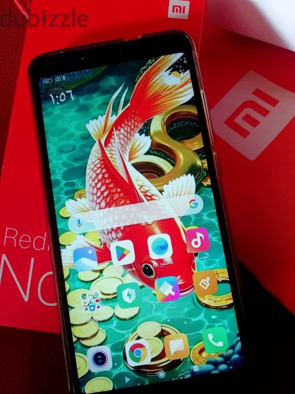 بكل مشتملاته الأصلي بدون اي عيوب تماما 4/64GBللبيع Xiaomi Redmi Note 5 1