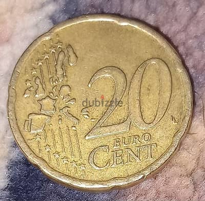 20يورو سنت يونانيه 2002