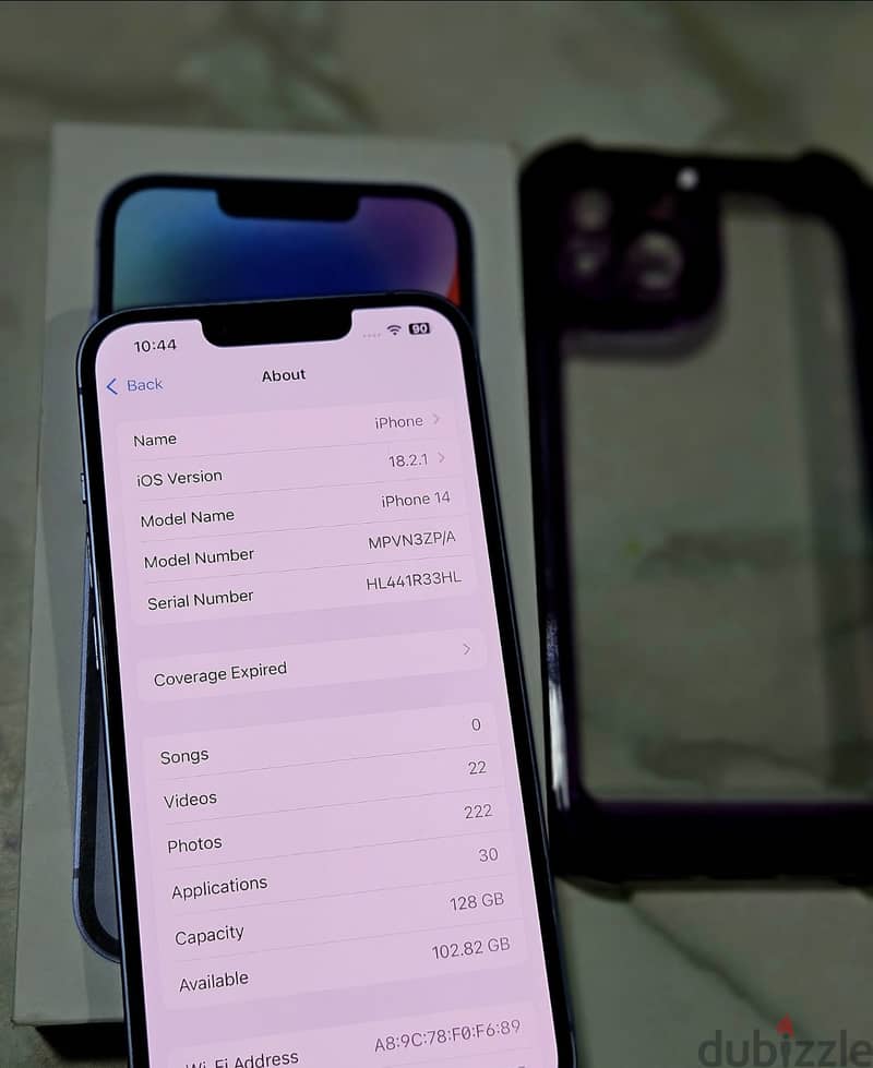 مفيش ضريبه iphone 14 (128GB) battery 87% 1