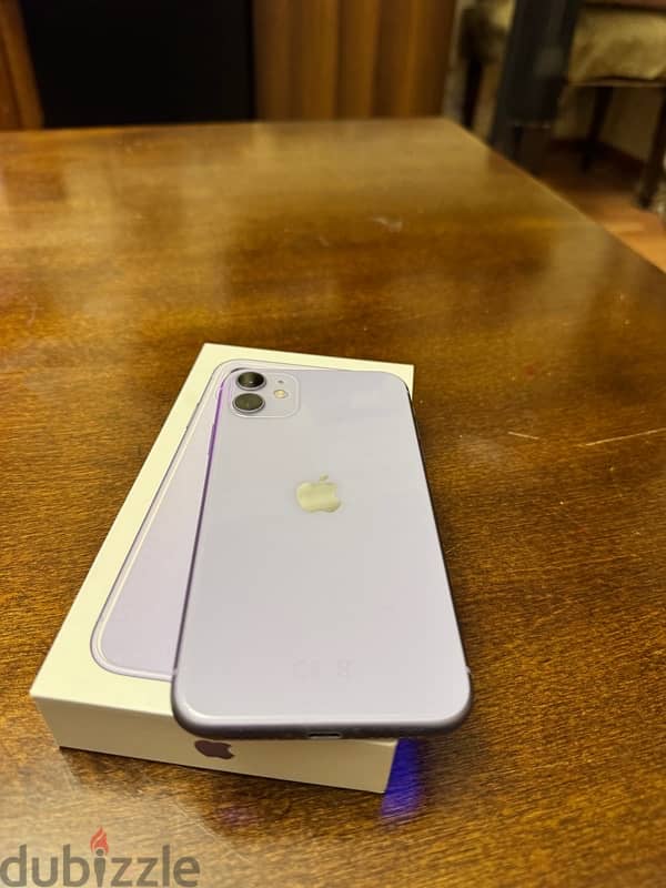 iphone 11 128GB - Battery 84% - perfect condition purple color 1