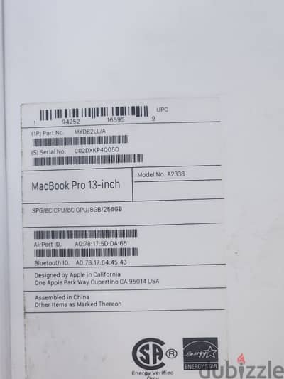 MacBook pro 256 8 ram