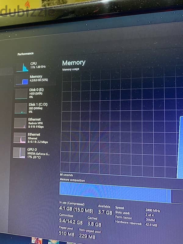 Crucial 2x4 8GB RAM 2400 MHz 1