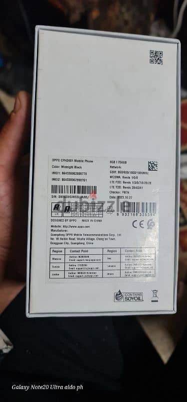 Oppo reno 8t 4g  ابو رينو 8.4g. للبيع فقط  256.    رامات 8+8 1