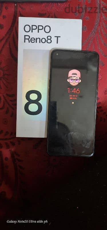 Oppo reno 8t 4g  ابو رينو 8.4g. للبيع فقط  256.    رامات 8+8 3