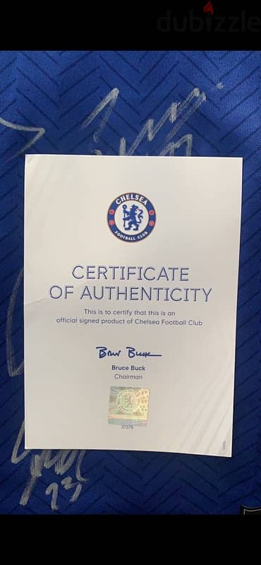 authentic signed chelsea jersey