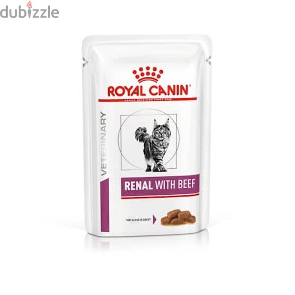 Royal Canin Veterinary Renal with Beef for Cats 0