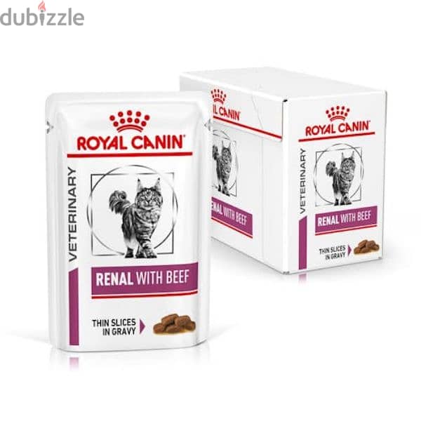 Royal Canin Veterinary Renal with Beef for Cats 1