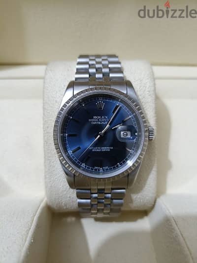 rolex date just 36mm blue dial