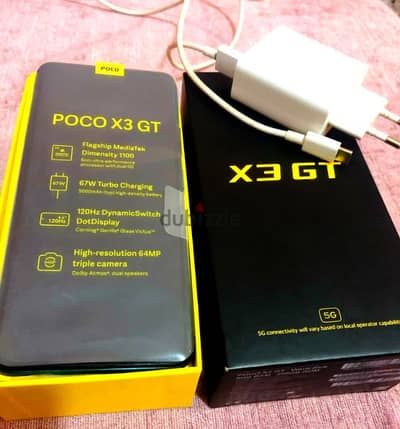 Poco X3 GT 5G  256/8+5كسررر زيرو