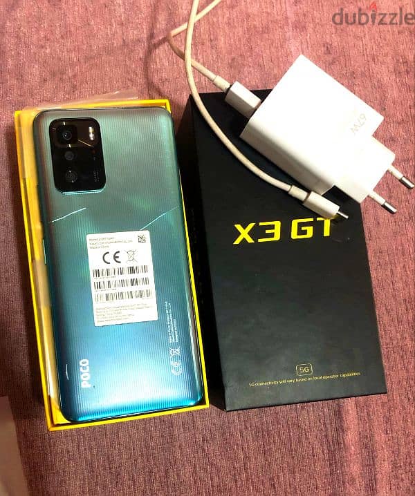 Poco X3 GT 5G  256/8+5كسررر زيرو 3