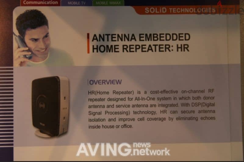 Solid technologies to showcase its antenna embedded home repeater 10