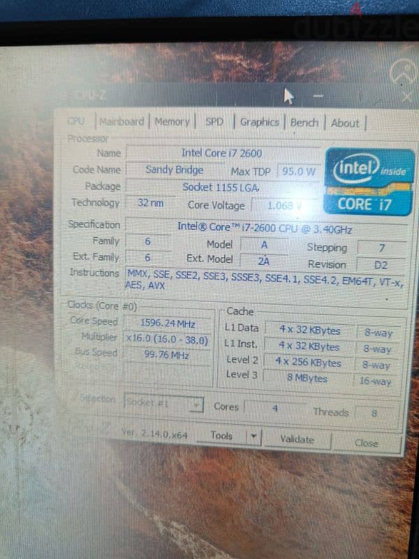 h61 + i7 2600 كيسه كامله جيل تانى بكارت شاشه 6