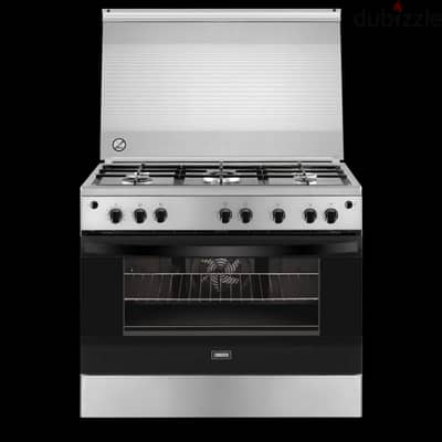 Steelplus 5-burner cooker with gas oven hob بوتاجاز زانوسي 5 شعله