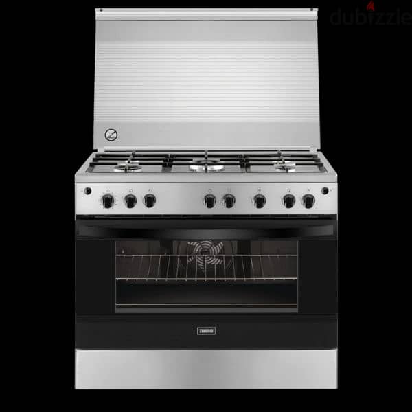 Steelplus 5-burner cooker with gas oven hob بوتاجاز زانوسي 5 شعله 0