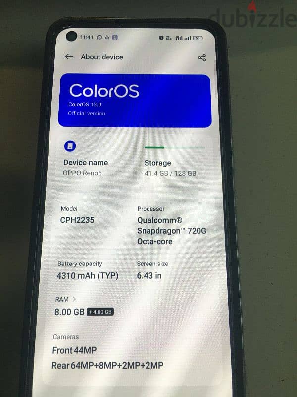 موبايل oppo reno 6 1