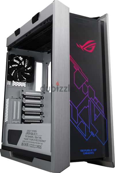 ASUS ROG Strix Helios White Edition كيسه فاضيه مع 3 مراوح 140 ARGB