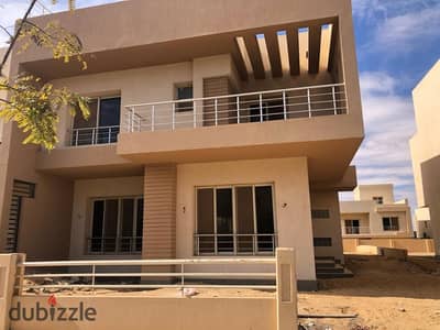 For sale, a twin house villa, 298 m, in Grand Heights Compound, with finishing, 6th of October delivery