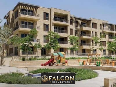 Two-bedroom apartment for sale, double view, landscape, in Tag City, in front of Cairo Airport, prime location, on Suez Road