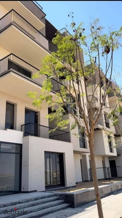 Apartment for sale with a private garden, fully finished, in a very distinguished location, with installments on the landscape, in a compound in Shoro