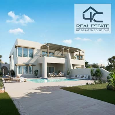 Townhouse 196 m for sale in hacienda water the first launch of the project on the lagoon, direct sea view  and a few steps from the sea, with the lowe