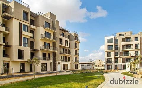 Apartment for sale, fully finished, in a very distinguished location, with installments on a landscape, in a compound in Shorouk City