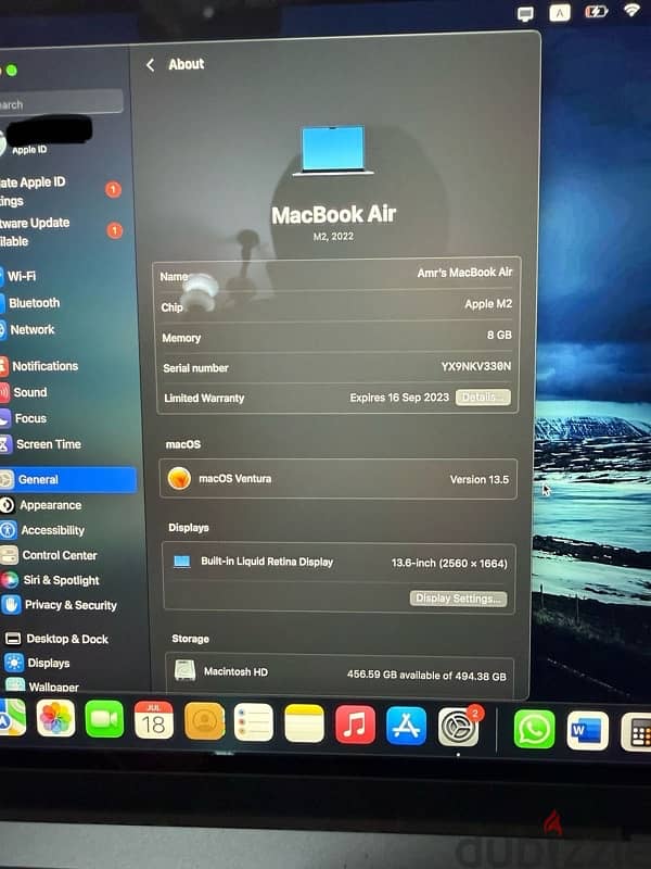 Macbook Air M2 1