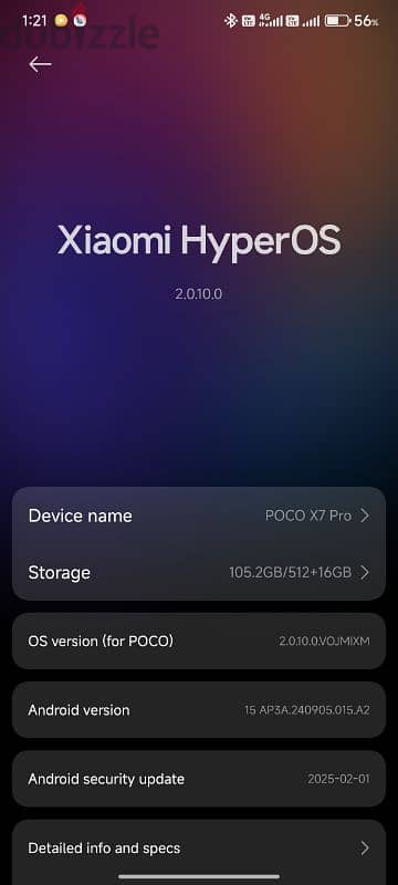 Poco x7 pro 512 مشحون ٣٨ مره 8