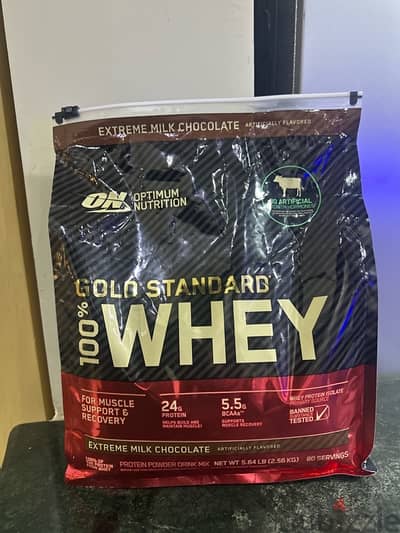 optimum nutrition whey p. 5.64 LB extreme chocolate