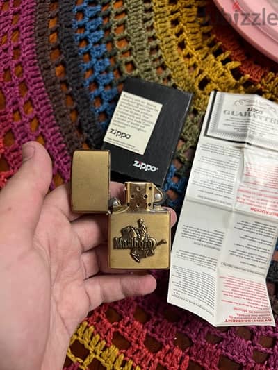 Zippo Marlboro Cowboy Lighter 1982 Vintage ( Serious Buyers Only )