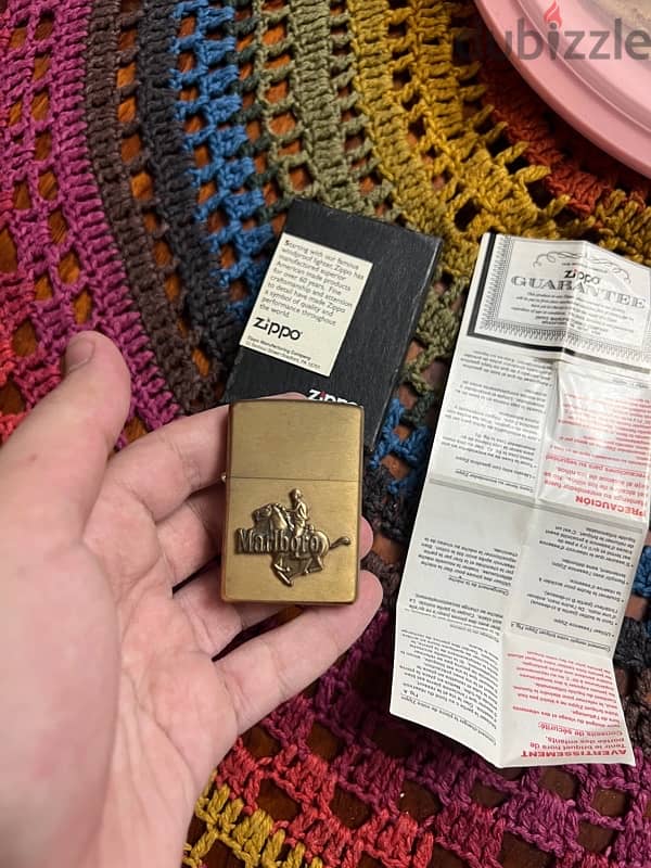 Zippo Marlboro Cowboy Lighter 1982 Vintage ( Serious Buyers Only ) 1