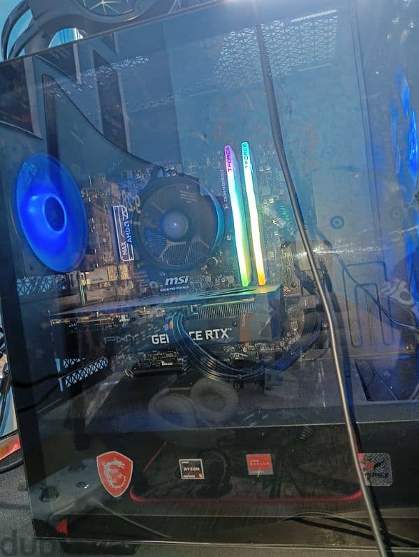 Ryzen 4600g - MSI B450M PRO-VDH AM4 AMD MAX باندل استعمال سنة 4