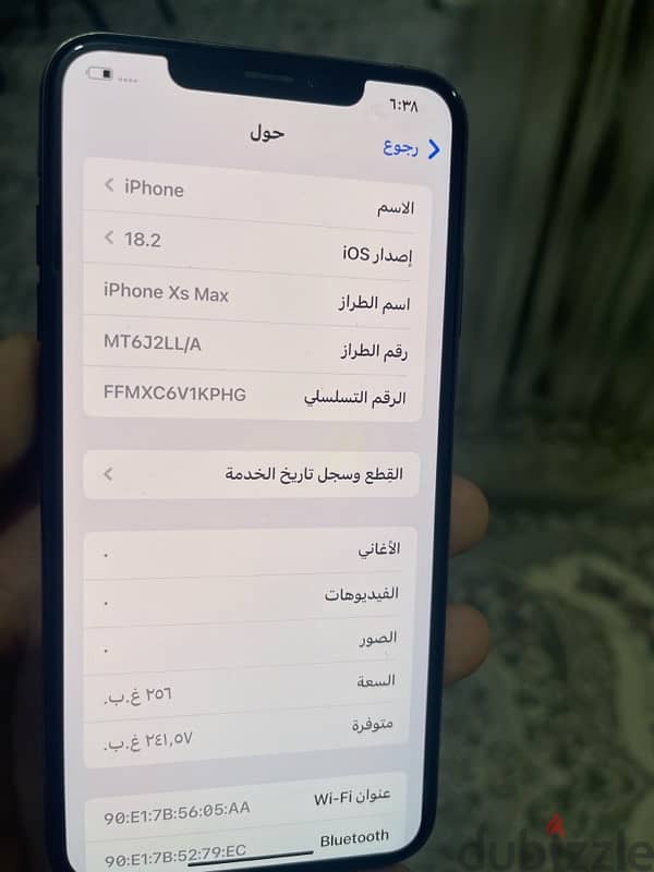 iphone XS max اسود بحاله ممتازه 1