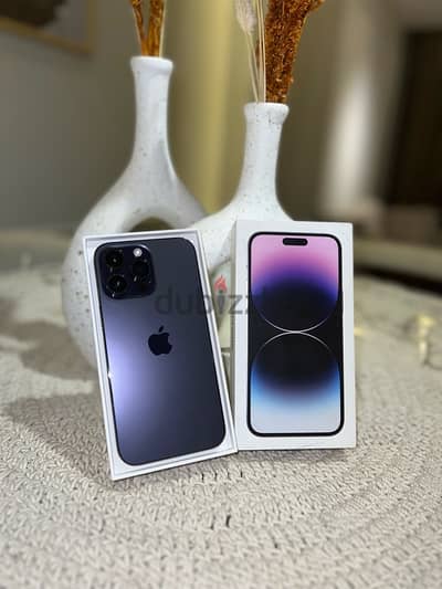 iphone 14 pro max 256gb خطين نسخه ومتاح البدل بموبايل  za كسر زيرو