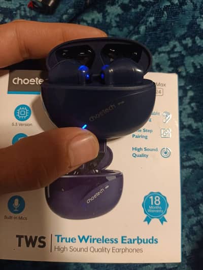 اير بودرز Choetech T24 للبيع جديده زيرو لم تستخدم